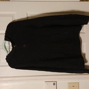 Cape July xl sweater men's with hood and 2 buttons on front some piling
